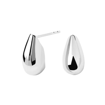 Καρφωτά σκουλαρίκια PDPAOLA AR02-882-U Essentials Sugar Silver σε ασημί χρώμα με σχήμα σταγόνας.